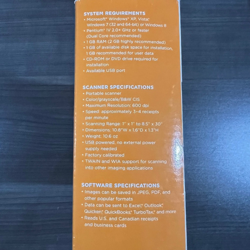 NeatReceipts Mobile Scanner Digital Filing System NM-1000 NR-030108 New Sealed - Picture 5 of 8